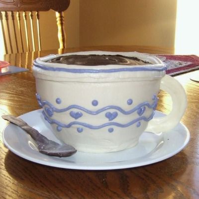 Coffee Cup Birthday Cake