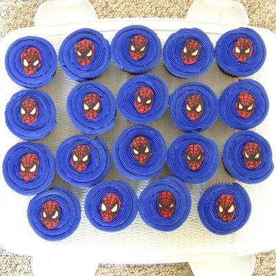 Spiderman Cupcakes
