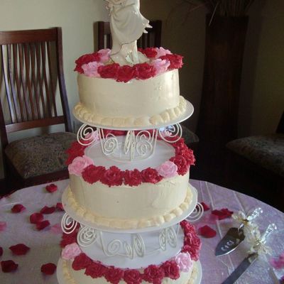 First Wedding Cake On A Real Order!