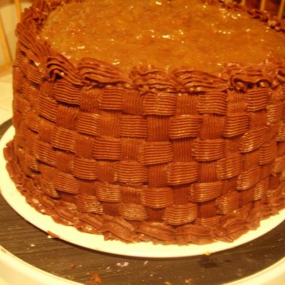 German Chocolate Basketweave