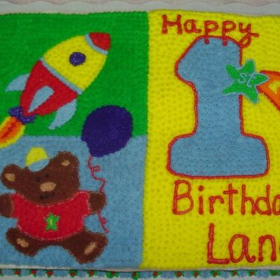 Hugs & Stitches 1St Birthday Cake