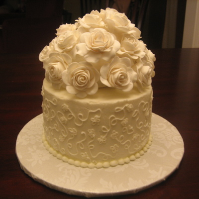 Recreated Top Tier Of Wedding Cake