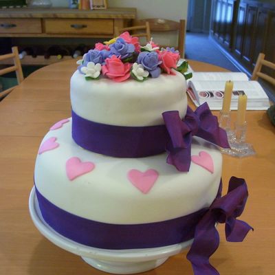 Two Tier Valentine Cake
