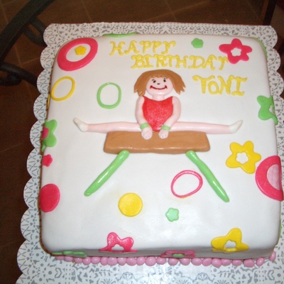 Gymnastics Cake