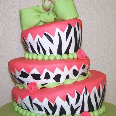 Whimsical Pink Zebra