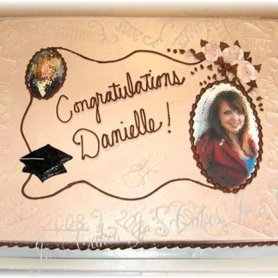 Pink And Brown Full Sheet Graduation