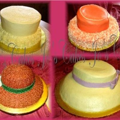 4 Hat Cakes For A Ladies Tea