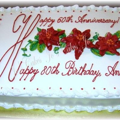 Combination 60Th Anniversary And 80Th Birthday