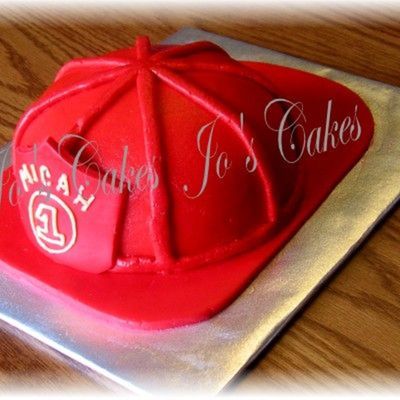 Fire Helmet Smash Cake