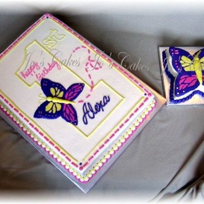 1St Birthday Butterfly With Smash Cake