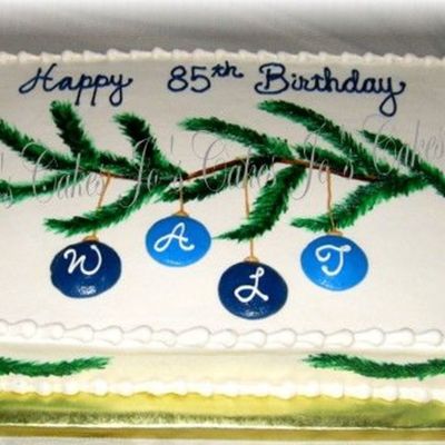 Pine Branch With Ornaments