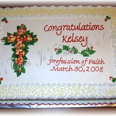 Profession Of Faith Cake