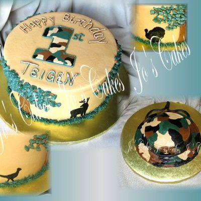 1St Birthday Hunting W/smash Cake