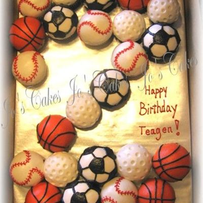Sports Balls Cupcakes