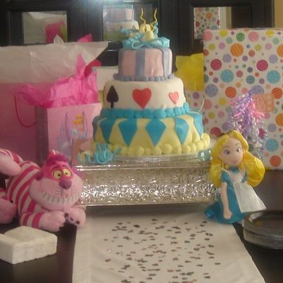 Alice In Wonderland Birthday Cake