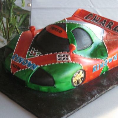 Race Car Grooms Cake