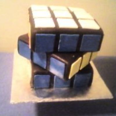 Rubix Cube Cake
