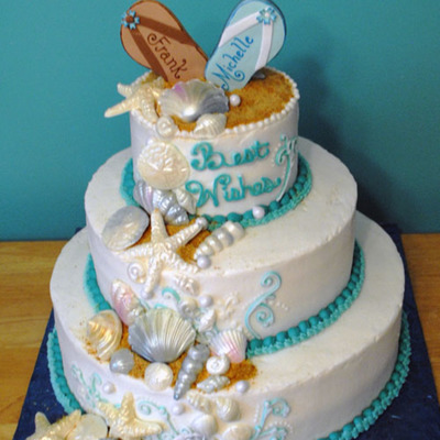 Flip Flop Wedding Shower, Wedding Cake