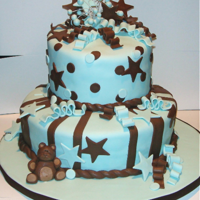 Baby Shower Teddy Bear Cake
