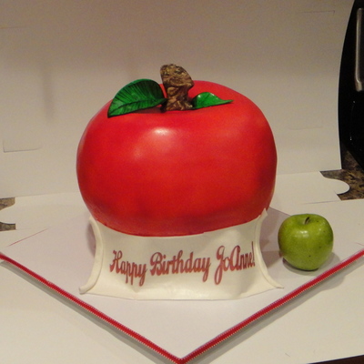 Giant Apple Birthday Cake