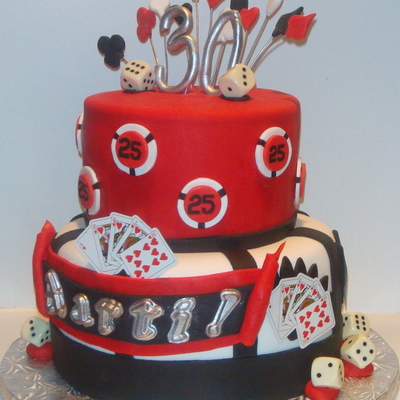 Casino Birthday Cake