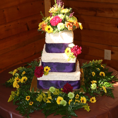 Square Wedding Cake