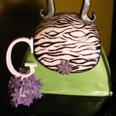 Zebra Handbag Cake