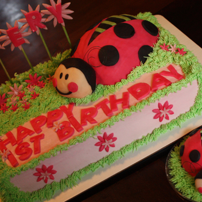 Ladybug Birthday Cake