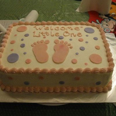 Polka Dots And Feet Baby Shower