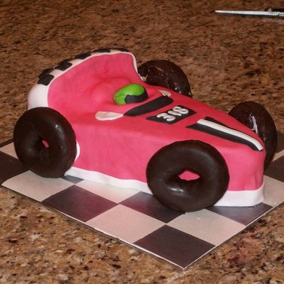 Pine Wood Derby Cake For Scouts