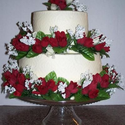 2 Tier Anniversary Cake