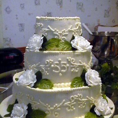 55Th Wedding Anniversary Cake