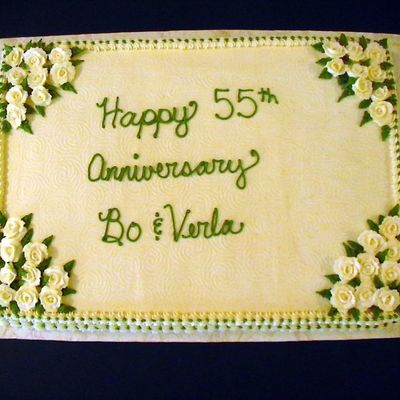 55Th Wedding Anniversary Cake