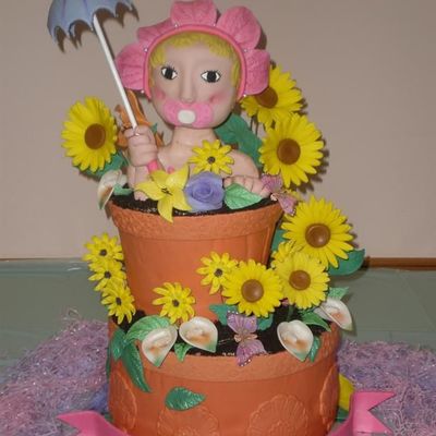 Baby In A Flower Pot