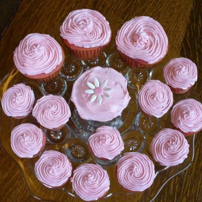 Coordinating Daisy Cupcakes