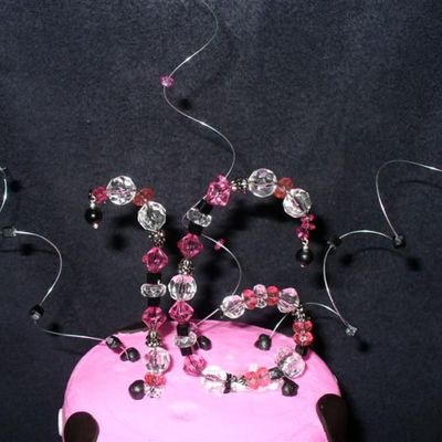 Sweet 16 Crystal Beaded Topper