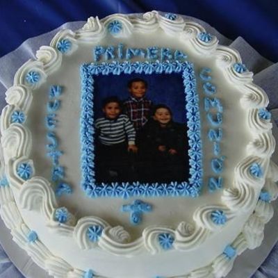 Chocolate Cake,with Rice Paper Fhoto.