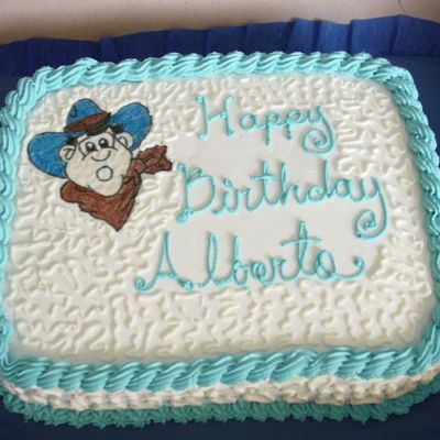 Cowboy Piture Rice Paper.