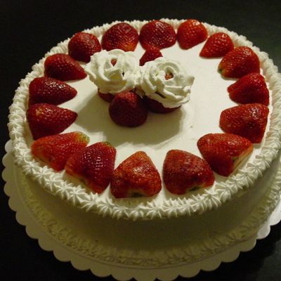 Three Milks Cake With Fresh Strawberries Filling.