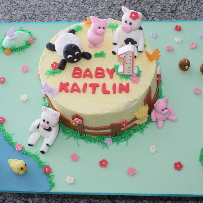 Kaitlin's First Birthday Cake