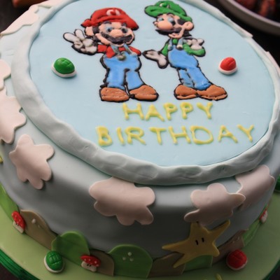 Super Mario Birthday Cake
