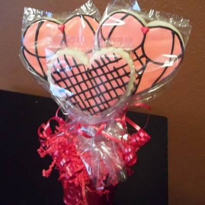 Valentine Cookie Bouquet