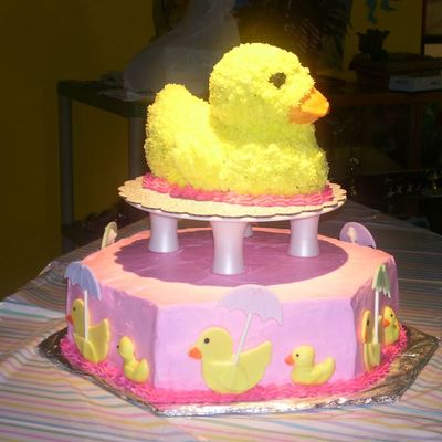 Ducky Baby Shower Cake