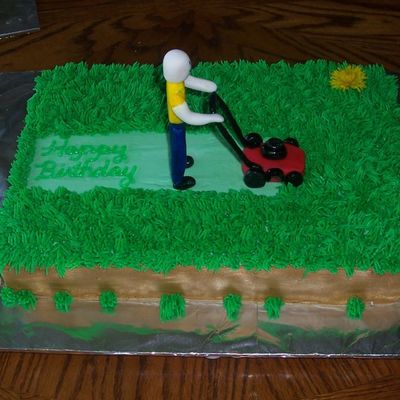 Lawn Mower Cake