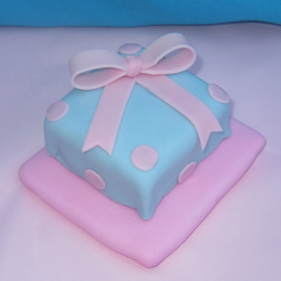 Small Cake - Pink And Blue