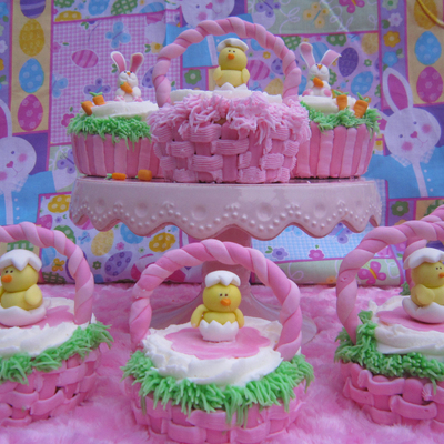 Easter Bunnies And Chicks