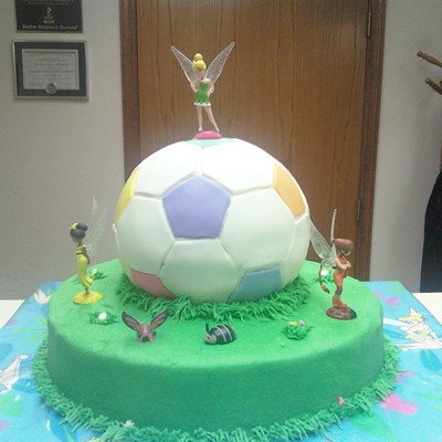 Soccer Ball With Tinkerbell & Friends