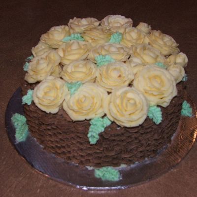 Rose Basket Birthday Cake