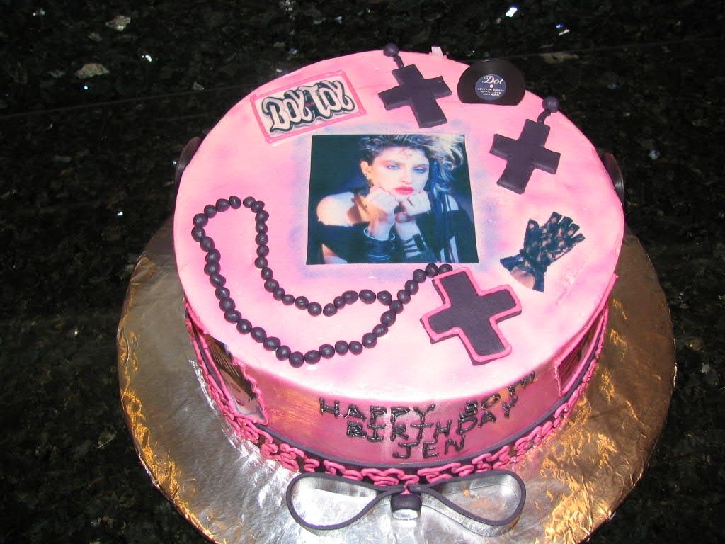 80's Theme Birthday Cake