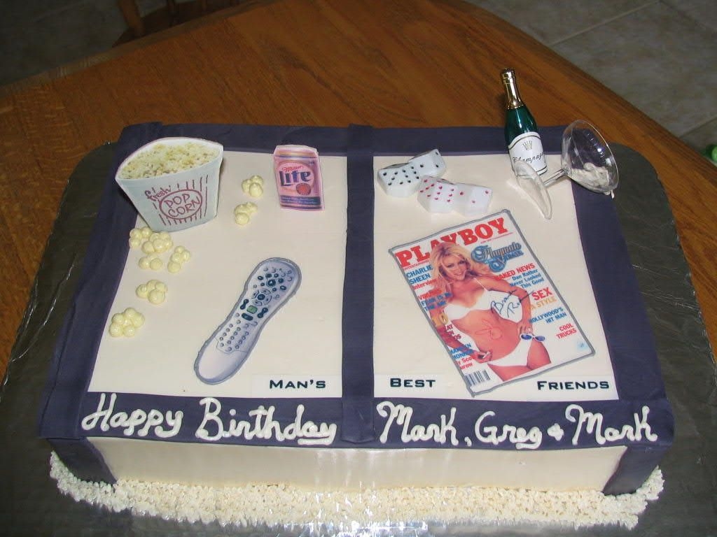 A Mans Coffee Table Cake